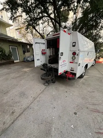 Magnet Plumbing service vehicle on-site for Faucet Repair in Plantation Estates